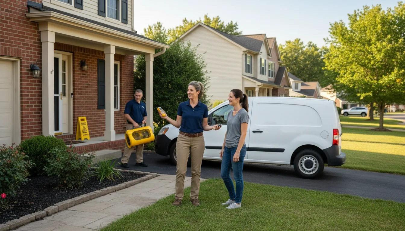 Residential water damage restoration in North Chicago, IL
